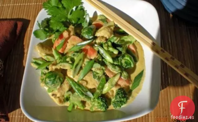 Tiras de Pollo Con Zanahorias y Brócoli