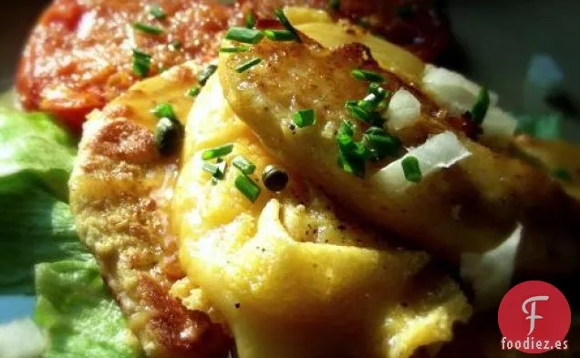 Queso Halloumi Frito Kathys Con Vinagreta de Lima y Alcaparras