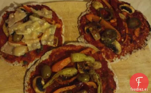 Pizza Integral Rápida y fácil-Vegetariana, Vegana