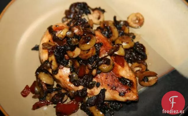 Pollo Salteado con Alcaparras y Mantequilla de Limón