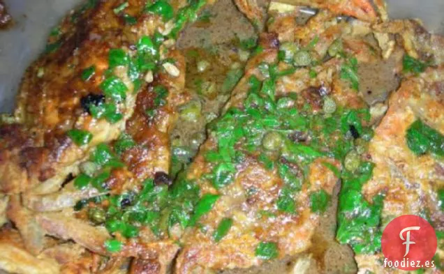 Cangrejos Salteados De Concha Blanda De Sheila Con Salsa De Mantequilla De Limón