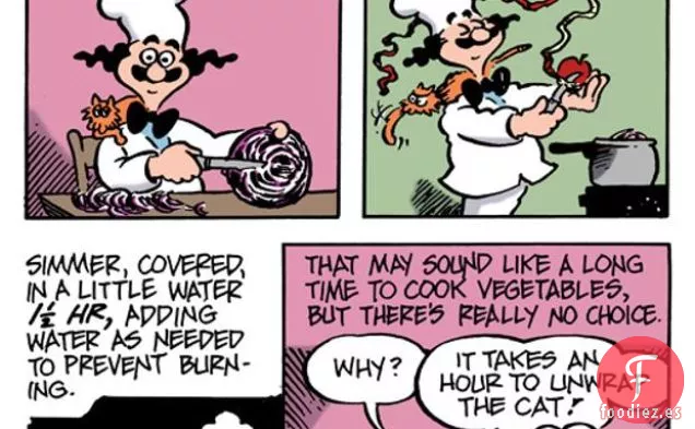 La Cocina de Dibujos Animados: Col Roja