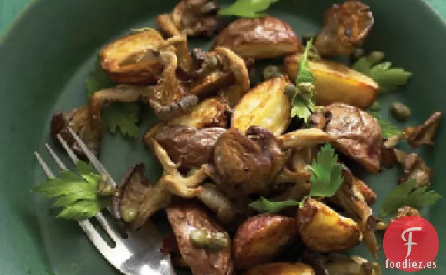 Ensalada de Champiñones y Patatas Asados