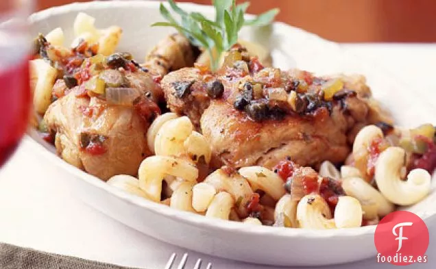 Pollo Cacciatore al Estilo Siciliano