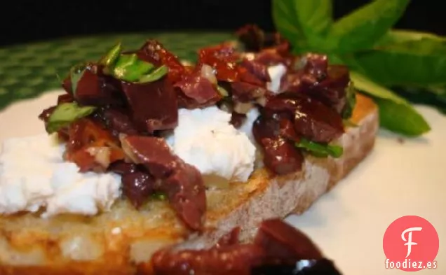 Bruschetta Con Queso De Cabra