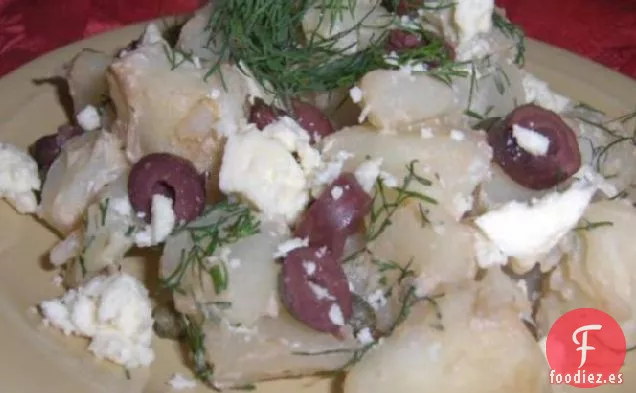 Ensalada de Patatas Con Queso Feta y Aceitunas