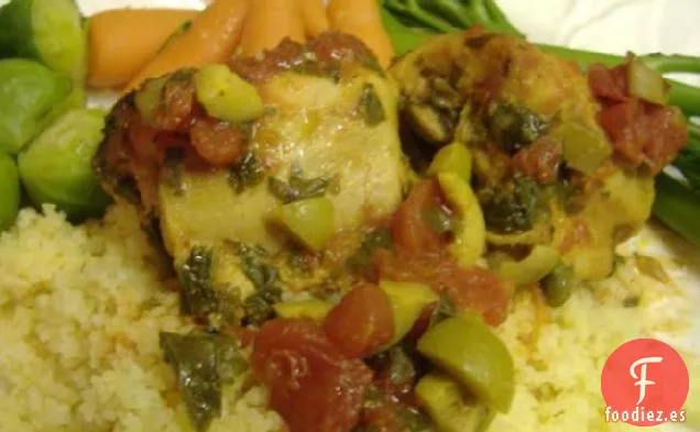 Pollo Al Horno con Hierbas Mediterráneas