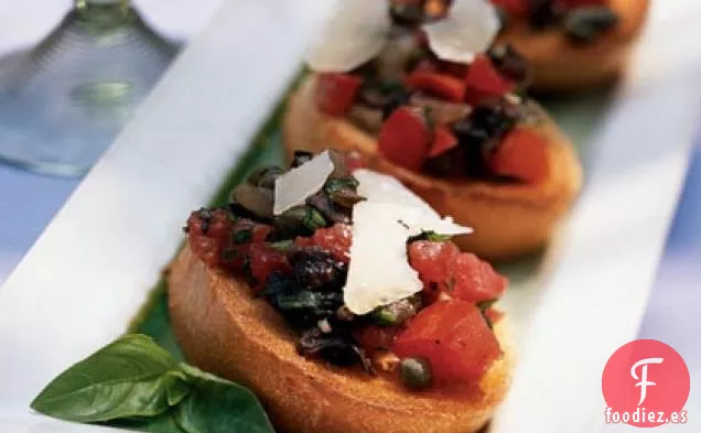 Bruschetta de Champiñones y Parmesano