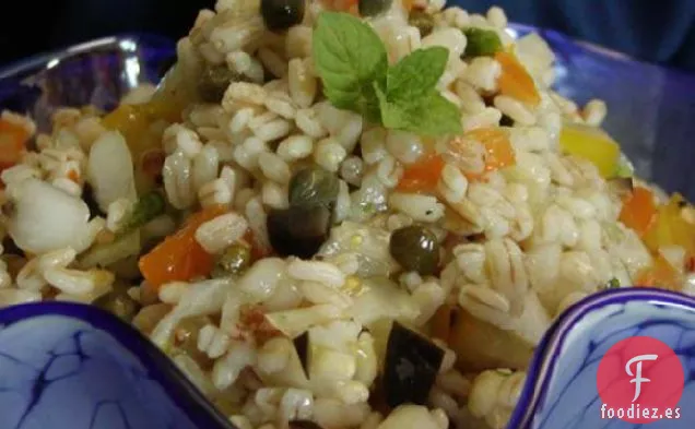 Ensalada de Cebada con Menta y Limón