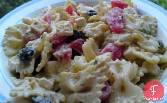 Ensalada Penne Mediterranean Delight-Apto para Diabéticos