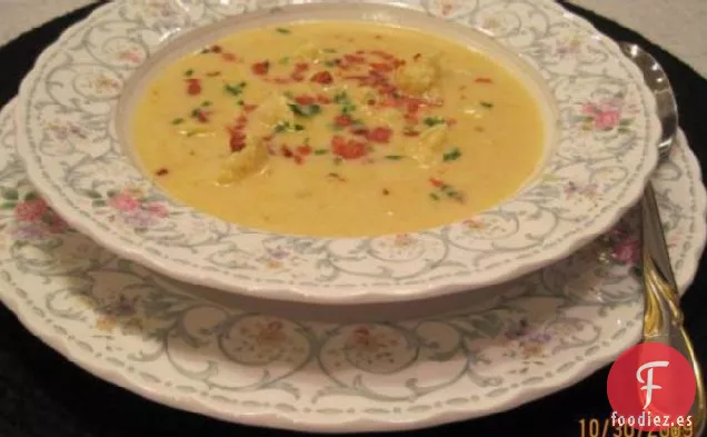 Sopa Cremosa de Coliflor