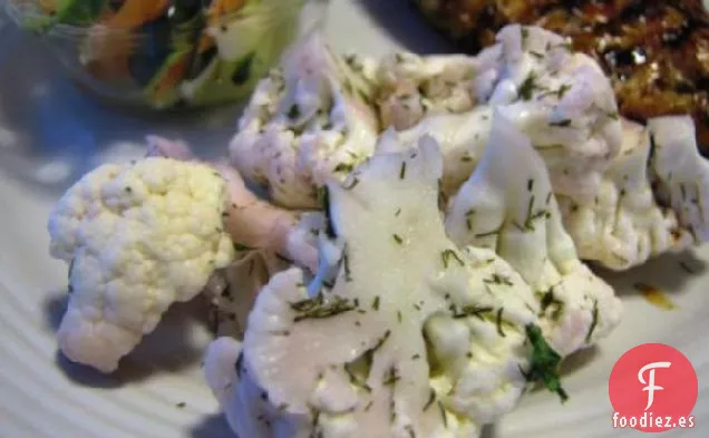 Coliflor Marinada con Ajo, etc.