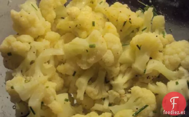 Coliflor Con Cebollino y Limón