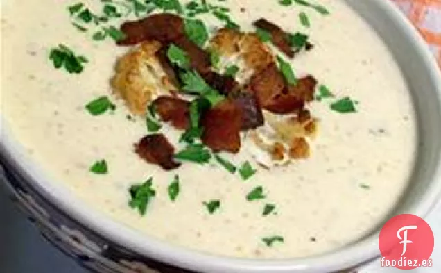 Fabulosa Sopa de Coliflor Asada