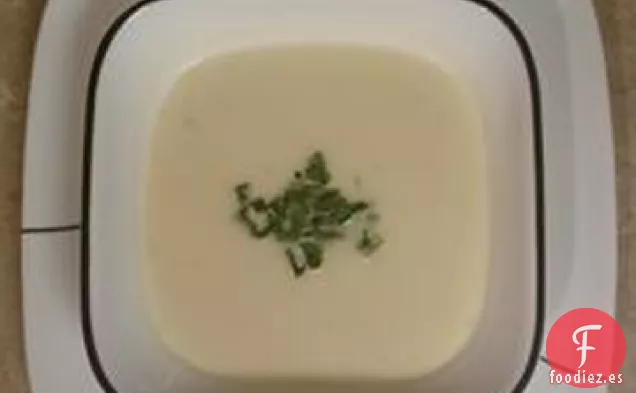 Sopa de Puerro de Coliflor Baja en Carbohidratos