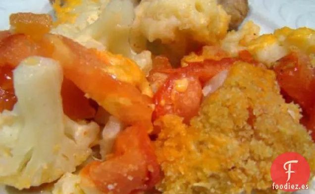 Cazuela de Tomate de Coliflor Baja en Grasa