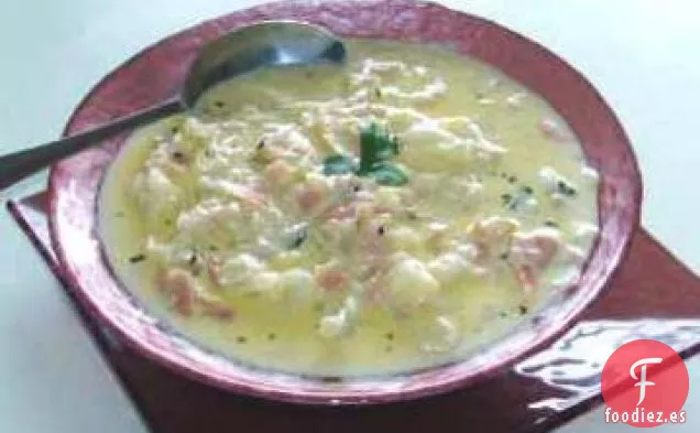 No Desperdicies, No Quieras Sopa Cremosa de Jamón y Coliflor