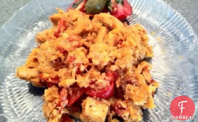 Paella de Pollo y Chorizo Baja en Carbohidratos