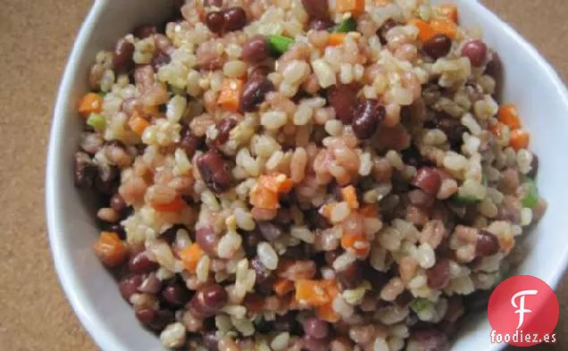 Ensalada de Cebada de Arroz Integral con Frijoles Adzuki