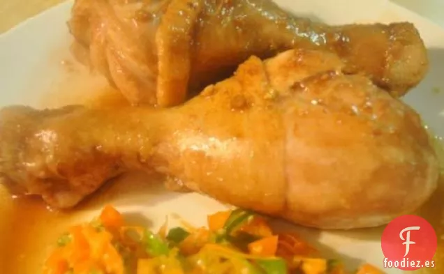 Muslos de Pollo en Vino de Jengibre