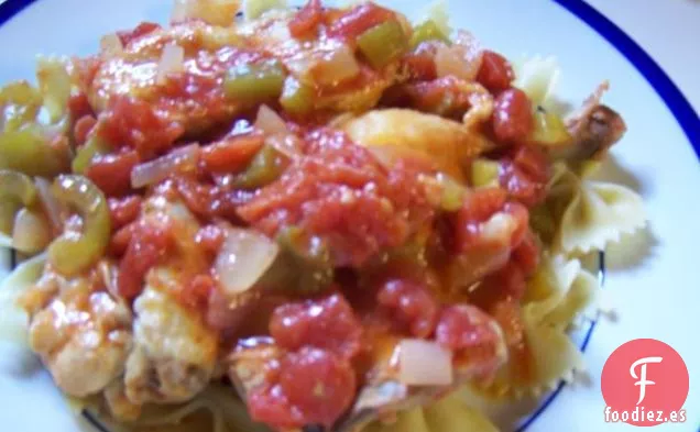 Cacciatore De Pollo Con un Toque Marroquí