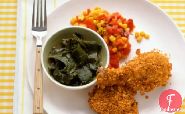 Pollo Al Horno Con Costra de Maíz