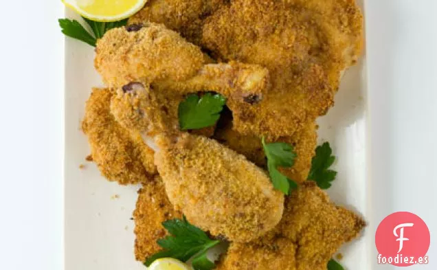 Pollo Con Costra De Queso Parmesano Frito Al Horno