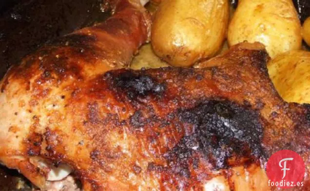 Barbacoa de Pavo a la Parrilla Esmaltada