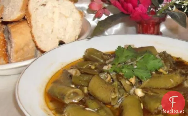 Habas Argelinas y Ajo (Salsa Fèves En )
