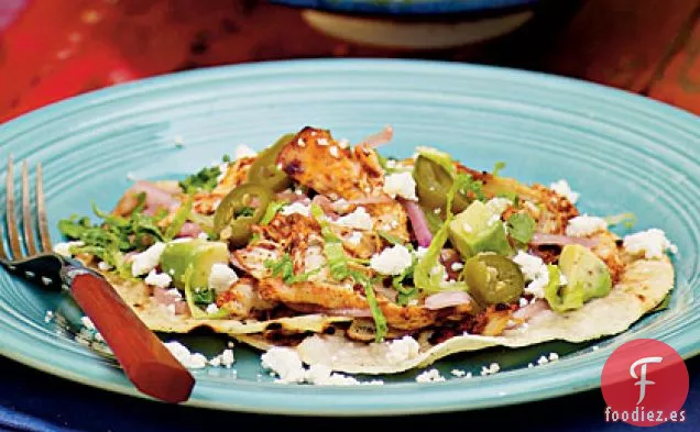 Tostadas de Pollo a La Parrilla