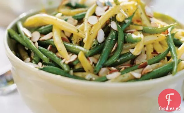 Frijoles de Verano con Limón, Almendras y Romero en Conserva