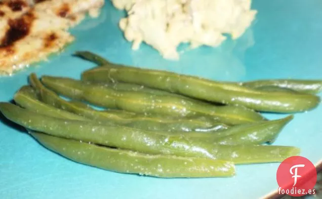 Judías Verdes y Zanahorias Con Salsa Teriyaki