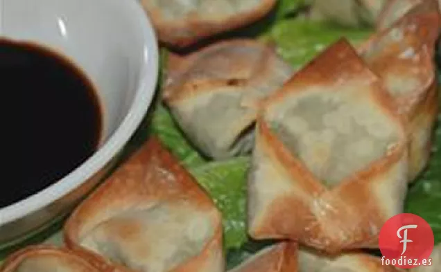 Wontons rellenos de Edamame