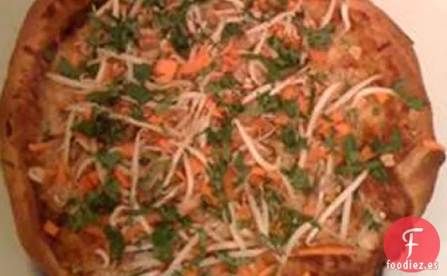 Pizza de Pollo Tailandés