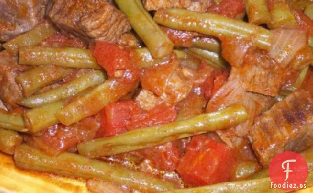 Judías Verdes Árabes Con Carne De Res