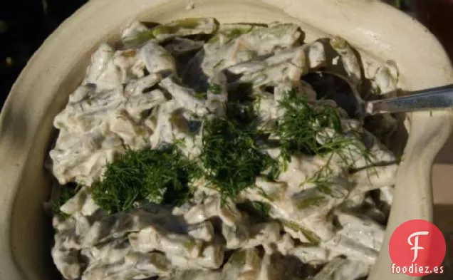 Judías Verdes Con Yogur y Eneldo