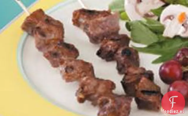 Brochetas de Carne de Maní