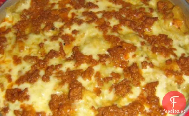 Pastel de Tostada de Frijoles Verdes de Chile