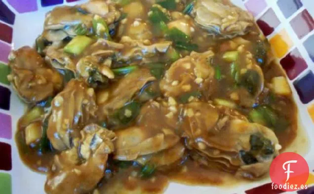 Ostras Salteadas con Ajo