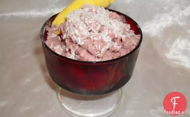 Helado Cremoso de Vainilla, Coco o Plátano (Sin Lácteos ni Soja