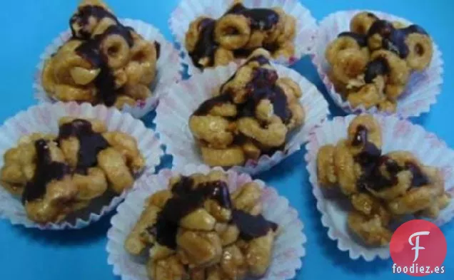 Cuadrados de Cheerios de Miel y Nueces