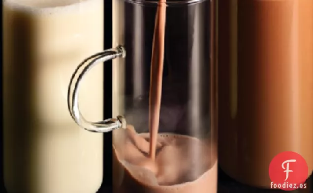 Chocolate con Leche y Cacao Caliente con Mantequilla de Maní