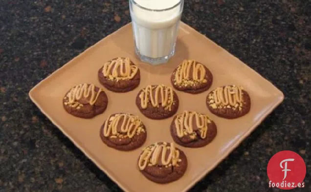 Galletas de Chocolate con Mantequilla de Maní