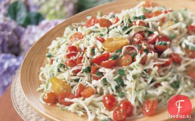 Repollo Y Ensalada De Tomate Con Vinagreta De Jerez y mostaza