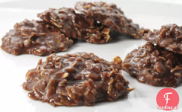 ¡Deliciosas Galletas de Chocolate Sin Hornear, Mantequilla de Maní y Avena!