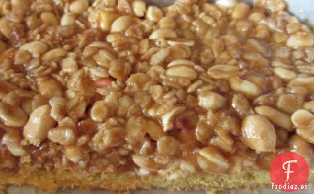 Barras de Galletas de Malvavisco con Mantequilla de Maní