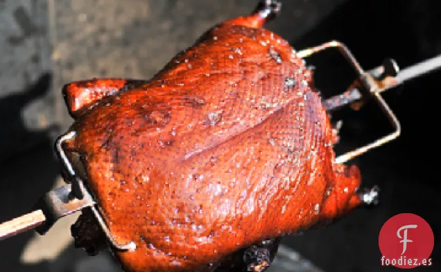 Pato Asado Ahumado al Té