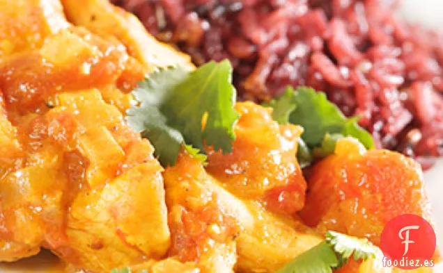 Pollo Colombo con Arroz Jazmín Morado