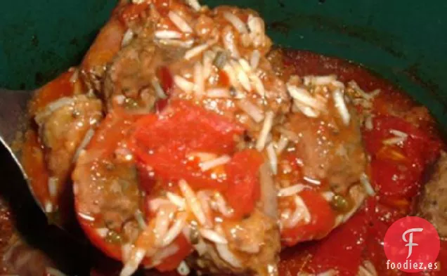 Cena de Salchicha Italiana con Olla de Barro