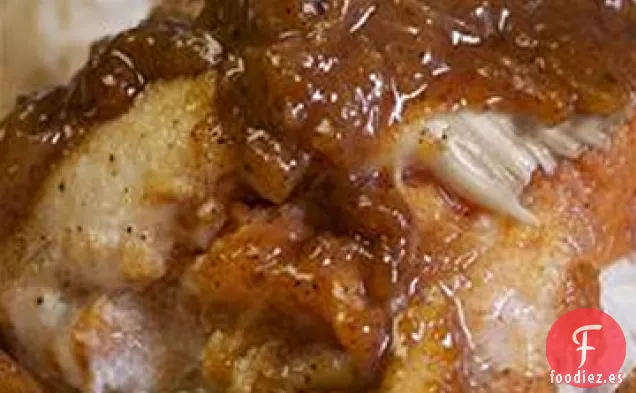 Pollo Relleno de Papaya y Arroz Basmati